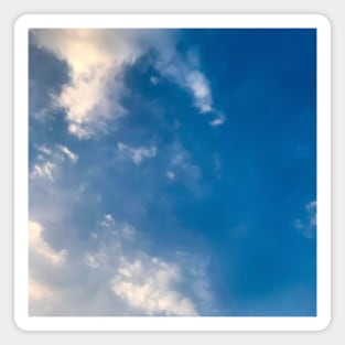 Blue sky texture background Magnet